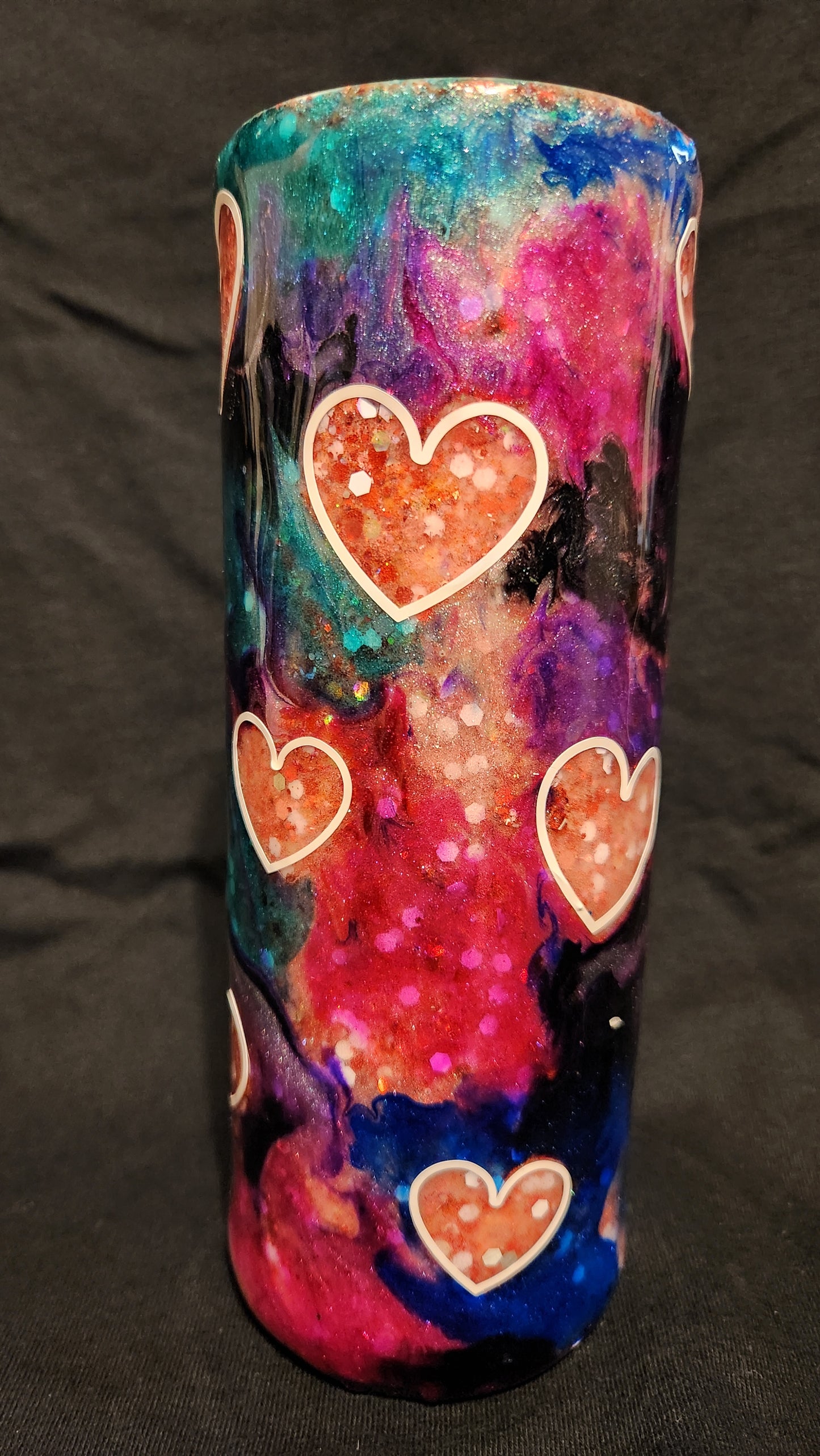 Heart Peekaboo Epoxy Tumbler