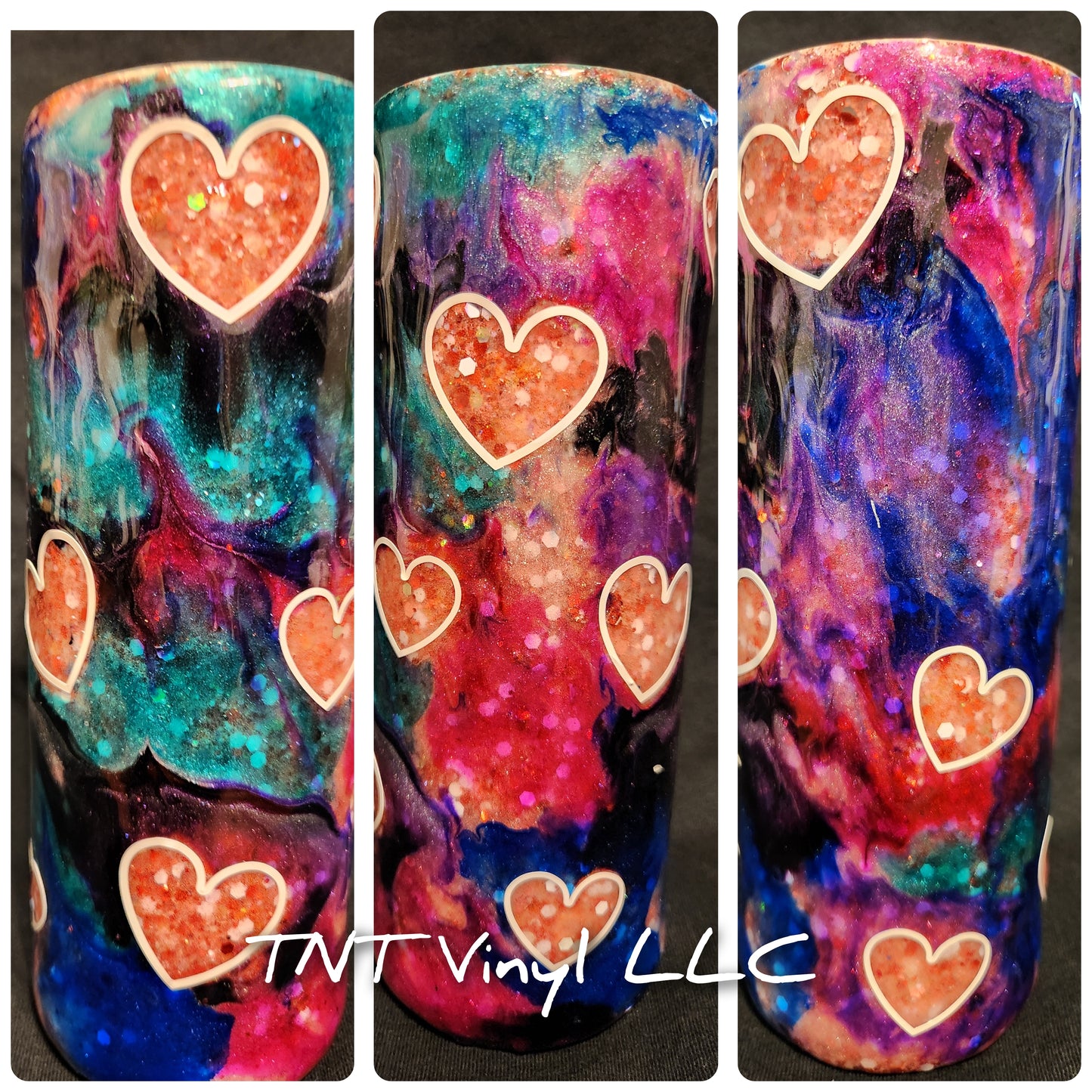 Heart Peekaboo Epoxy Tumbler