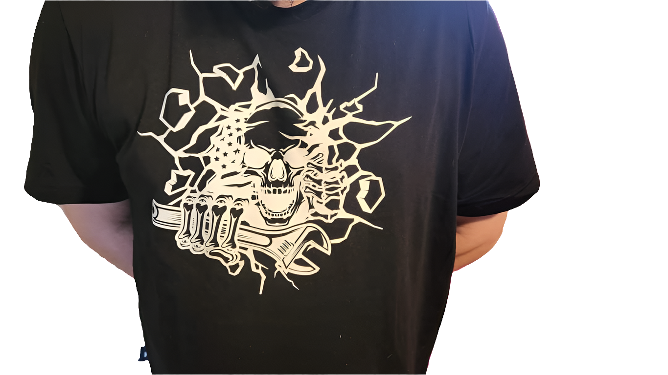 Skull wrench tshirt