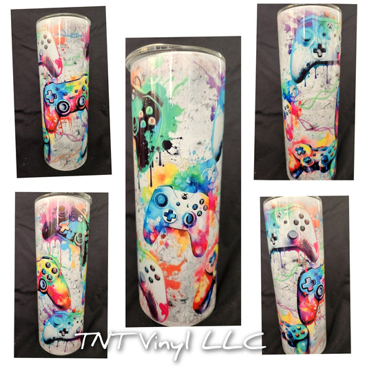 Gaming sublimation tumbler