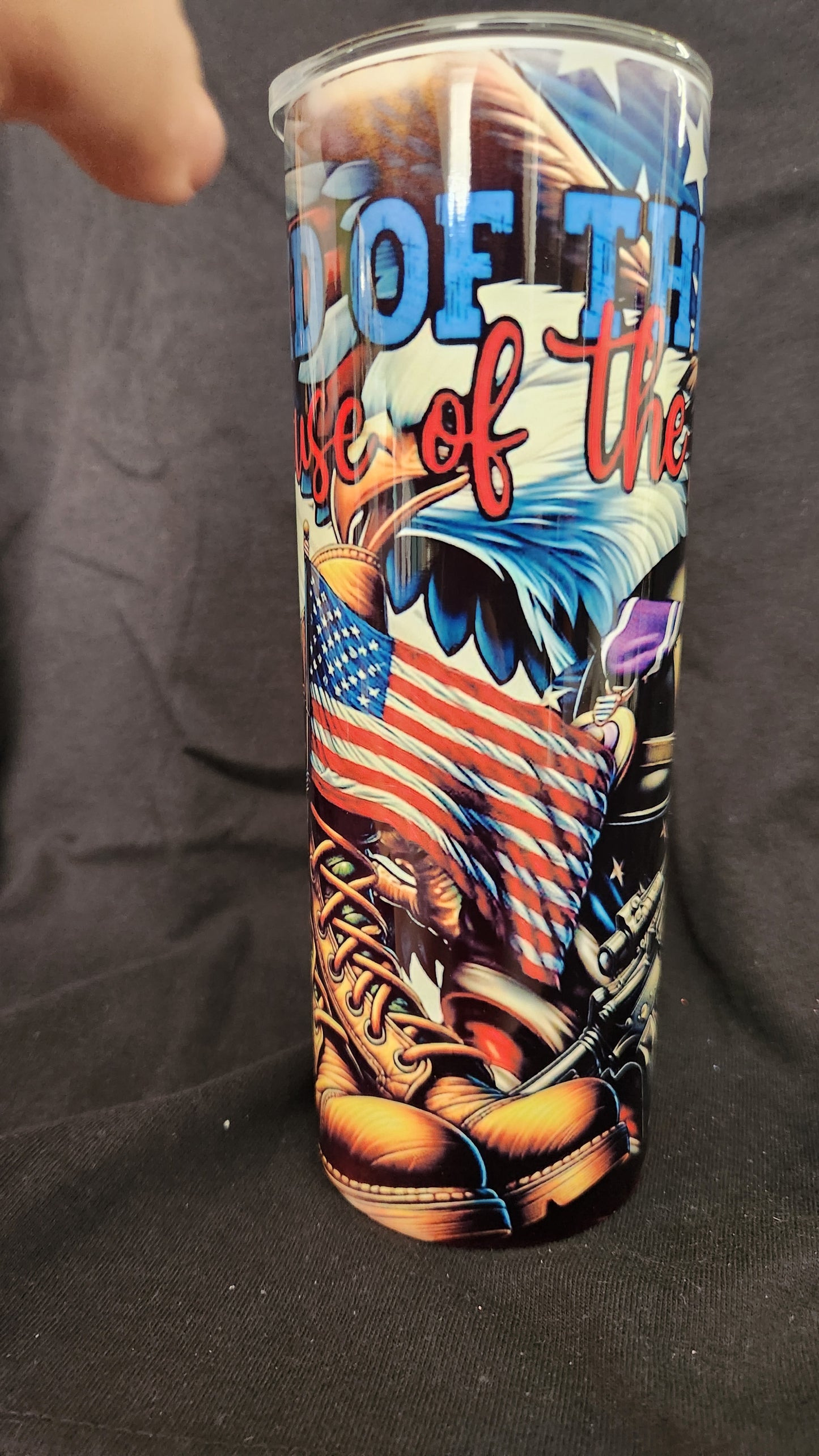 Land of free sublimation tumbler