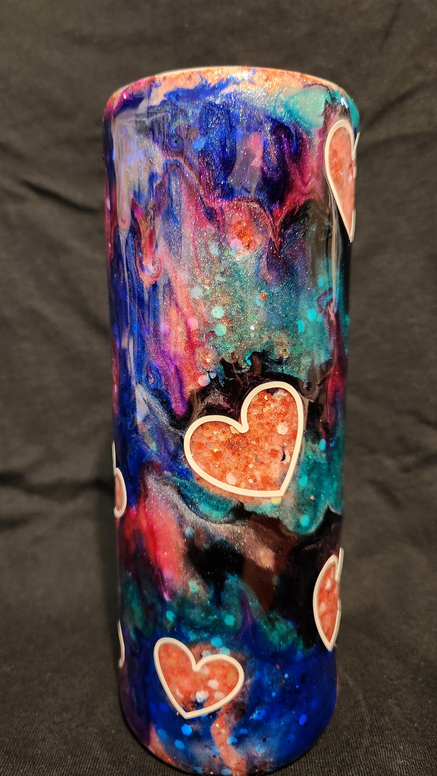 Heart Peekaboo Epoxy Tumbler